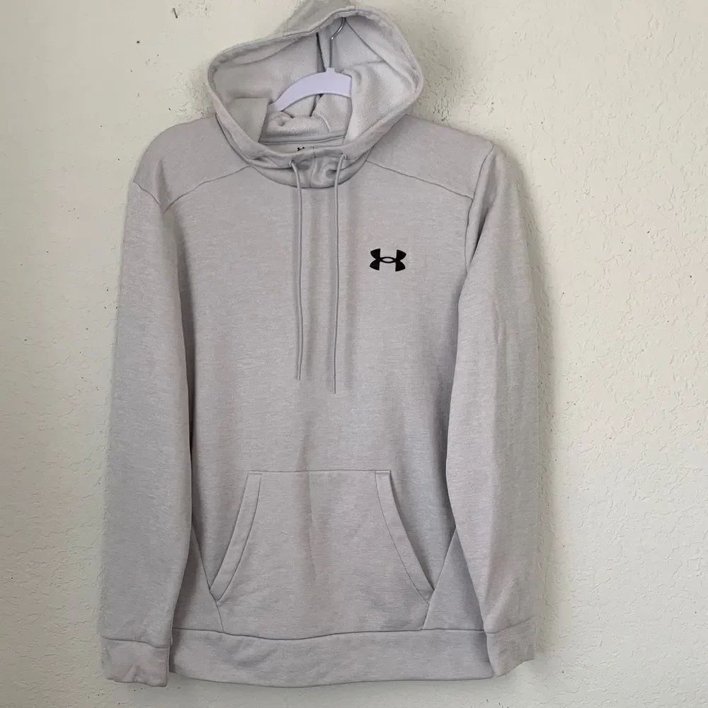 Under Armour Light Gray Men's Loose Hoodie Sweatshirt Size S/M